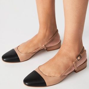 STEVE MADDEN BELINDA TAN LEATHER BALLET SHOES